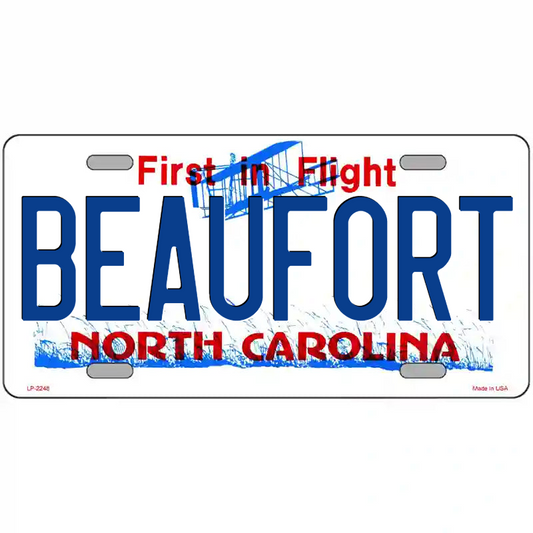 Beaufort North Carolina Metal Sign