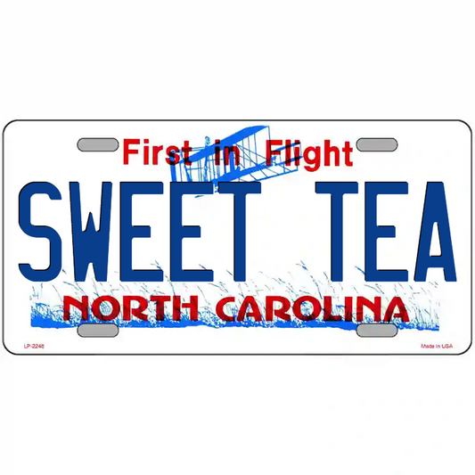 Sweet Tea North Carolina Metal Sign