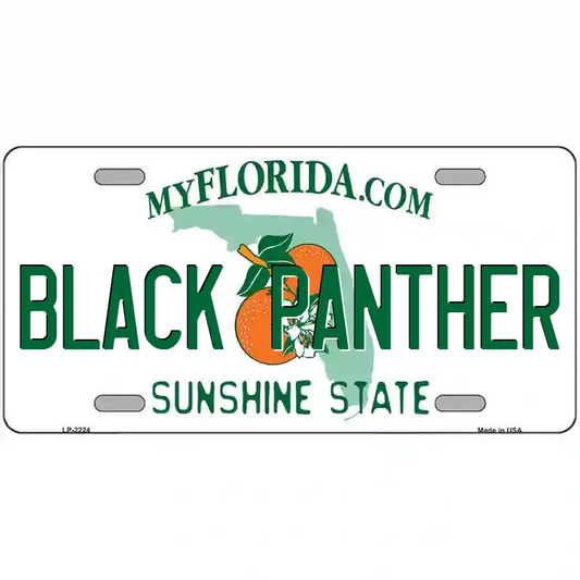 Black Panther Florida Metal Sign