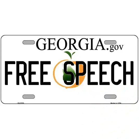 Free Speech Georgia Metal Sign