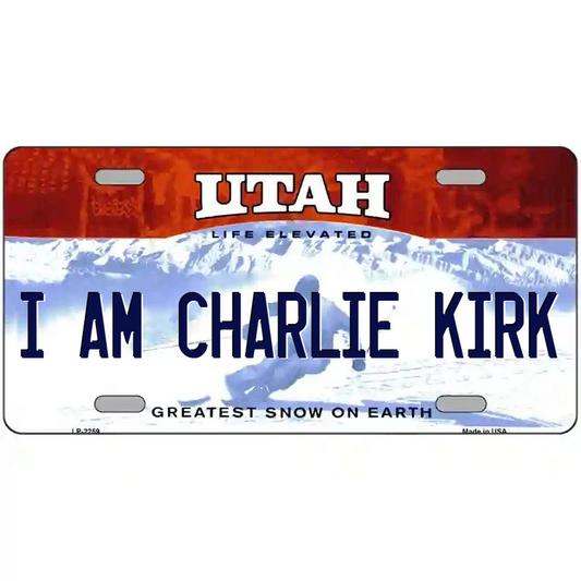 I Am Charlie Kirk Utah Metal Sign