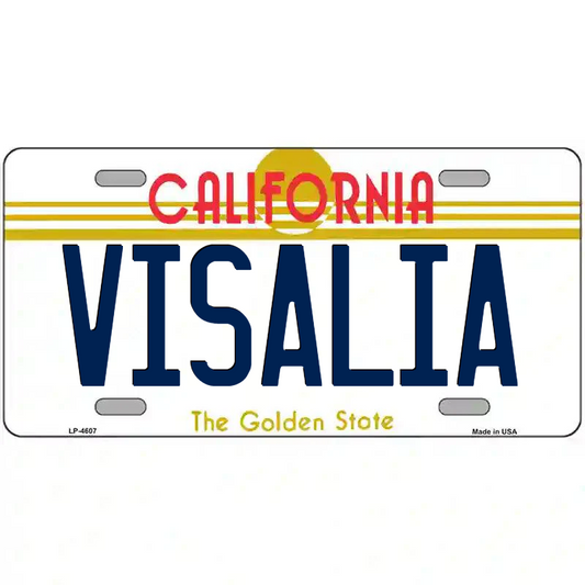 Visalia California Metal Sign