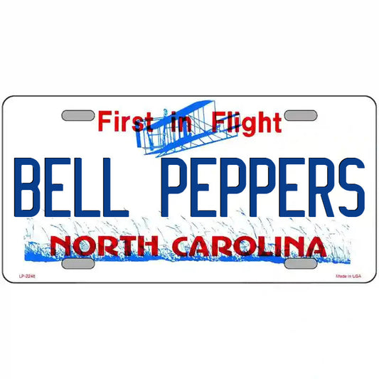 Bell Peppers North Carolina Metal Sign