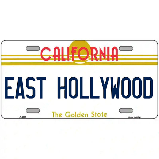 East Hollywood California Metal Sign