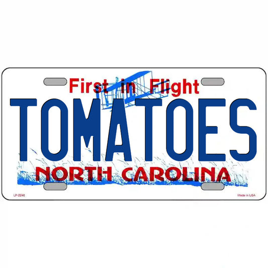 Tomatoes North Carolina Metal Sign