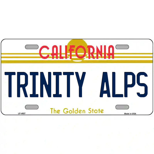 Trinity Alps California Metal Sign