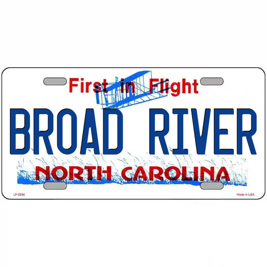 Broad River North Carolina Metal Sign