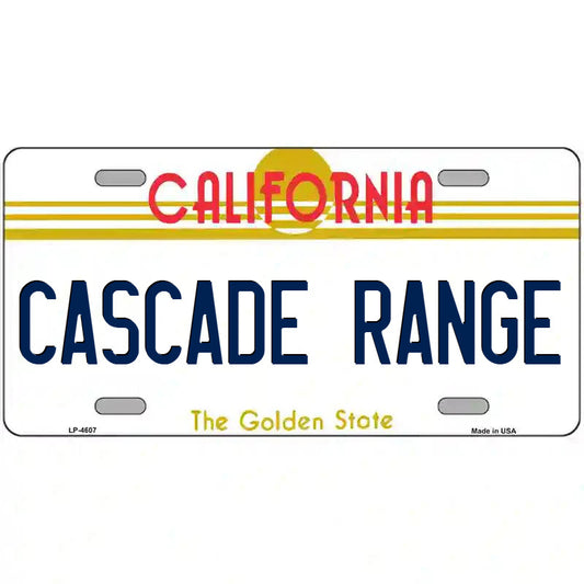 Cascade Range California Metal Sign