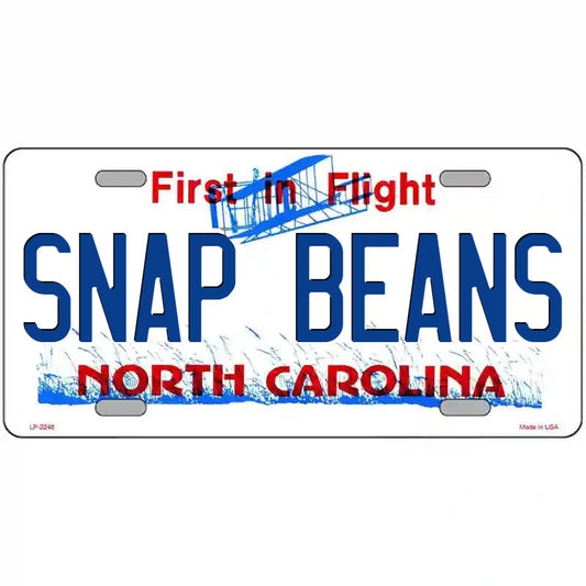 Snap Beans North Carolina Metal Sign