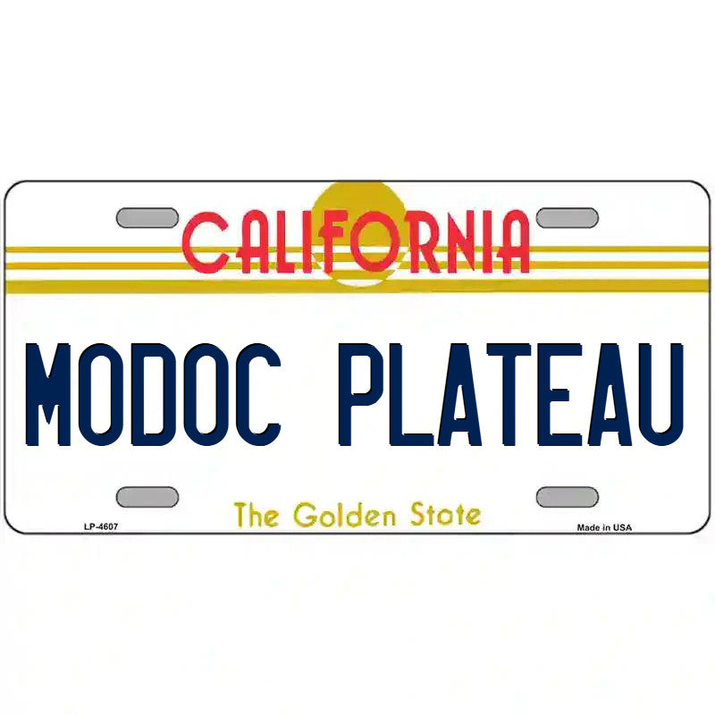 Modoc Plateau California Metal Sign