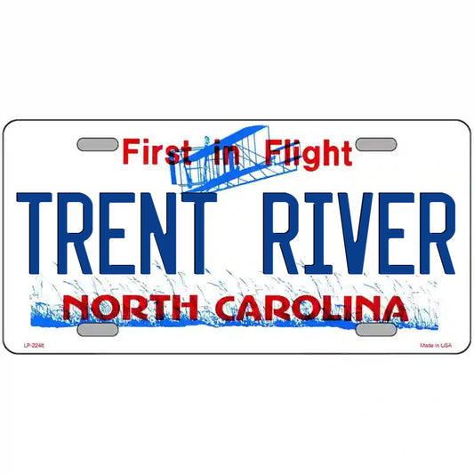Trent River North Carolina Metal Sign