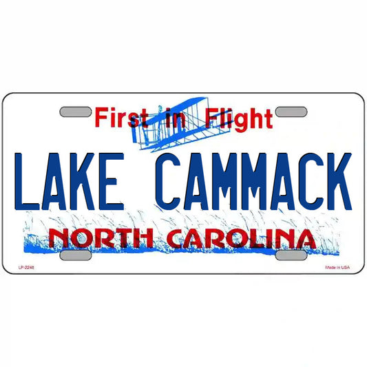 Lake Cammack North Carolina Metal Sign