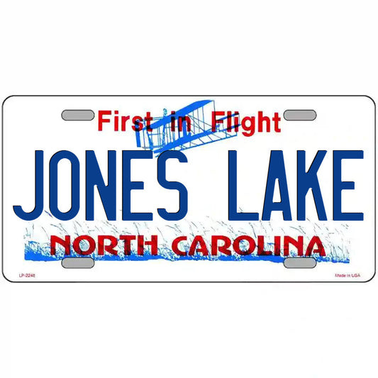 James Lake North Carolina Metal Sign