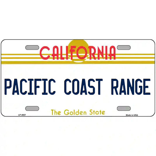 Pacific Coast Range California Metal Sign