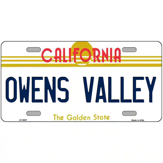 Owens Valley California Metal Sign