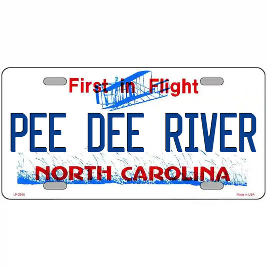 Pee Dee River North Carolina Metal Sign