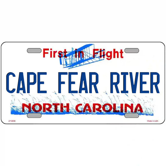 Cape Fear River North Carolina Metal Sign