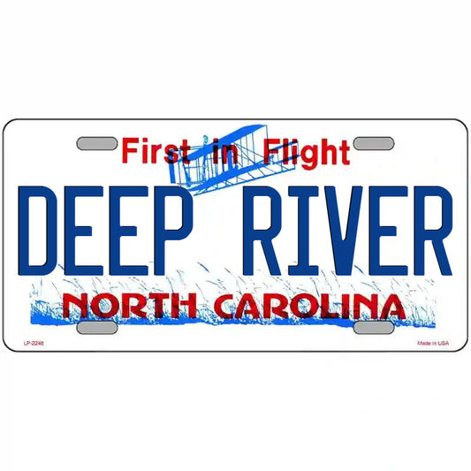 Deep River North Carolina Metal Sign