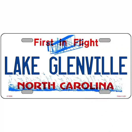 Lake Glenville North Carolina Metal Sign