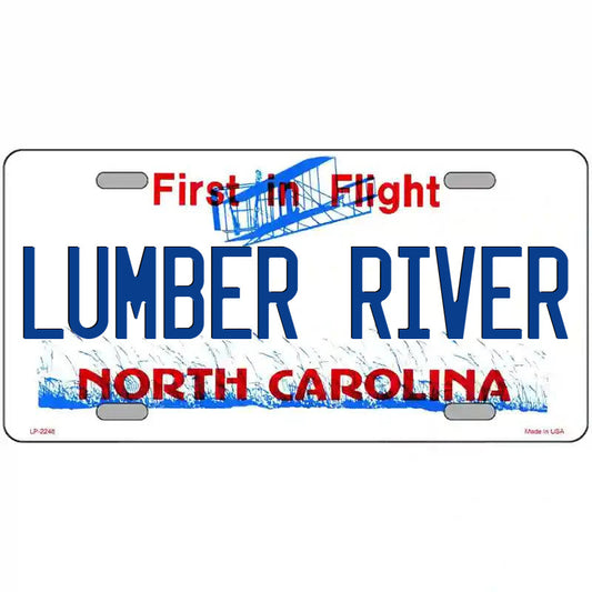 Lumber River North Carolina Metal Sign