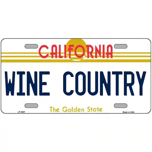 Wine Country California Metal Sign