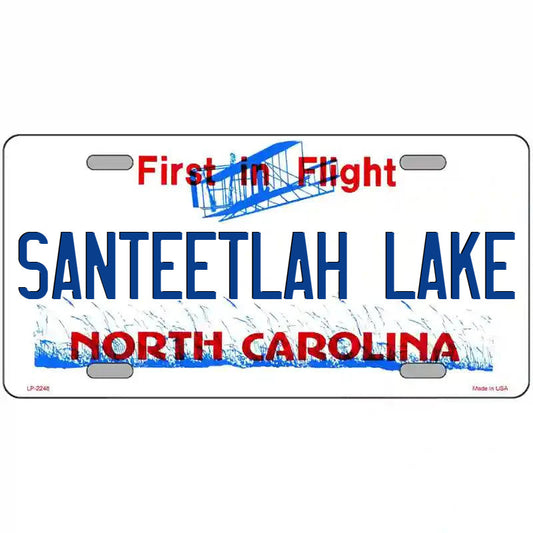 Santeetlah Lake North Carolina Metal Sign