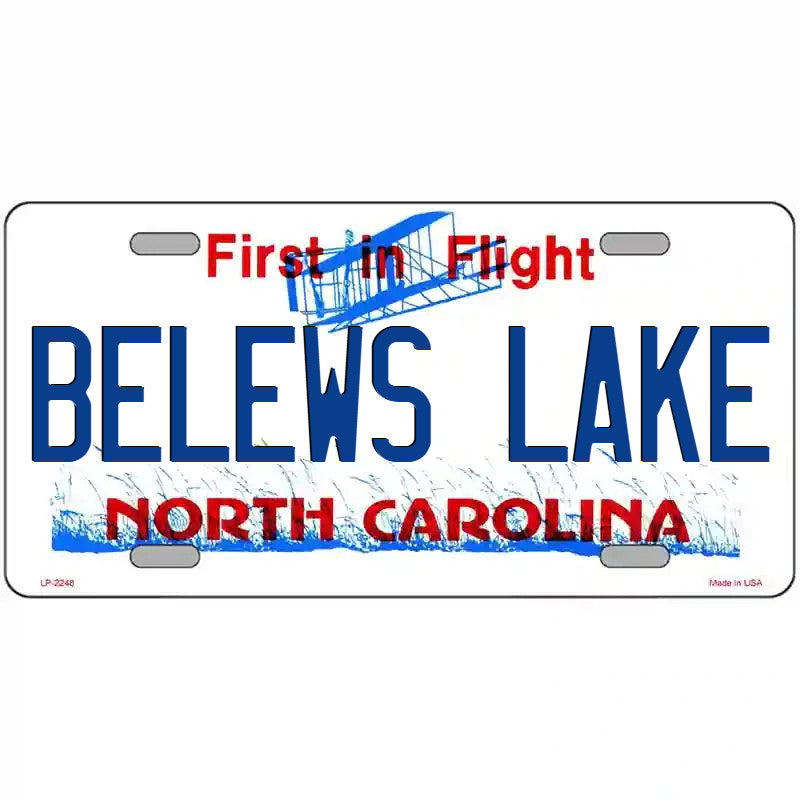 Bellews Lake North Carolina Metal Sign