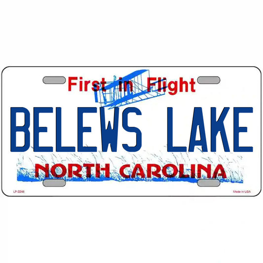 Bellews Lake North Carolina Metal Sign