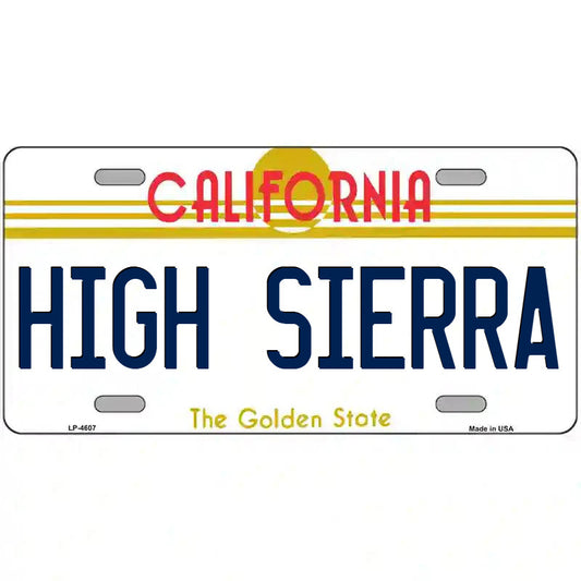 High Sierra California Metal Sign