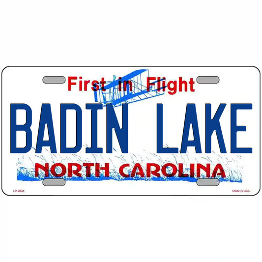 Badin Lake North Carolina Metal Sign