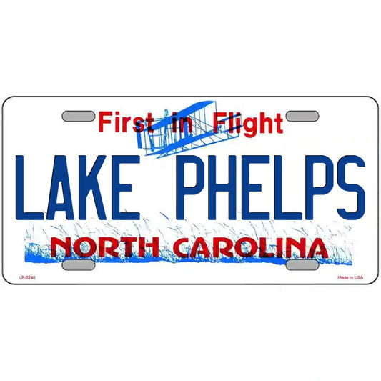 Lake Phelps North Carolina Metal Sign