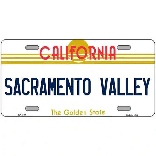Sacramento Valley California Metal Sign